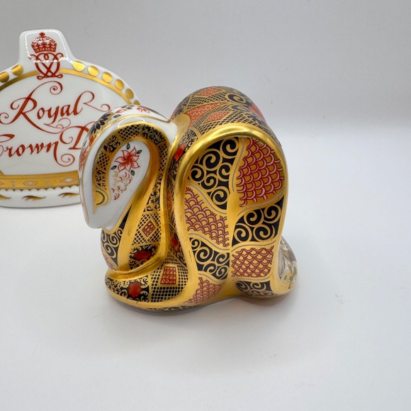 Royal Crown Derby Old Imari Snake paperweight. 2001 year of the Snake. - Picture 4 of 12